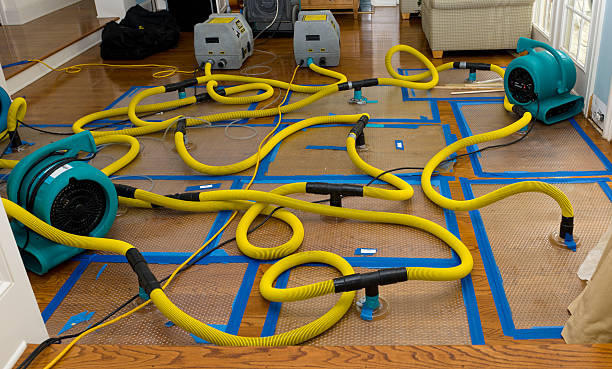 Professional Burst Pipe Water Damage technician working in Mapleville, RI